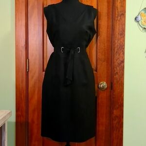 Positive Attitude petite black linen dress!